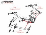 Suspension Arm Nut - Toe Arm - Rear - MR-S 