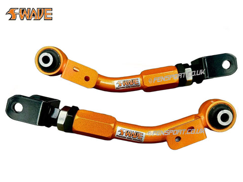 S Wave Rear Trailing Arm Set - Adjustable - Choice of Bushes - GR86, GT86 & BRZ