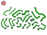 Ancillary Coolant & Breather Hose Kit - Stoney Racing - MR2 Rev 1 & 2 Turbo - Green