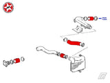 Intercooler Silicone Hose Kit - Stoney Racing - MR2 Turbo Rev 3 - Diagram