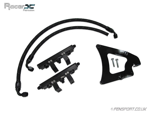 Fuel rail Kit - Racer X - Black Anodized - GT86 & BRZ