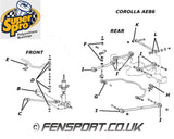 SuperPro - Front TCA Inner Bush Kit - Corolla AE86 - SPF0509K