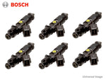 Fuel Injector Set of 6 Bosch Top Feed 11mm - 550cc to 2200cc - with Plugs & Pigtails
