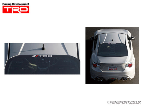 TRD Sticker - Rear Window - Black with Logo - 65 x 740mm