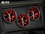 Blitz Racing Meter Panel - Black + Temp, Temp & Pressure Red SD Gauges - GT86 & BRZ